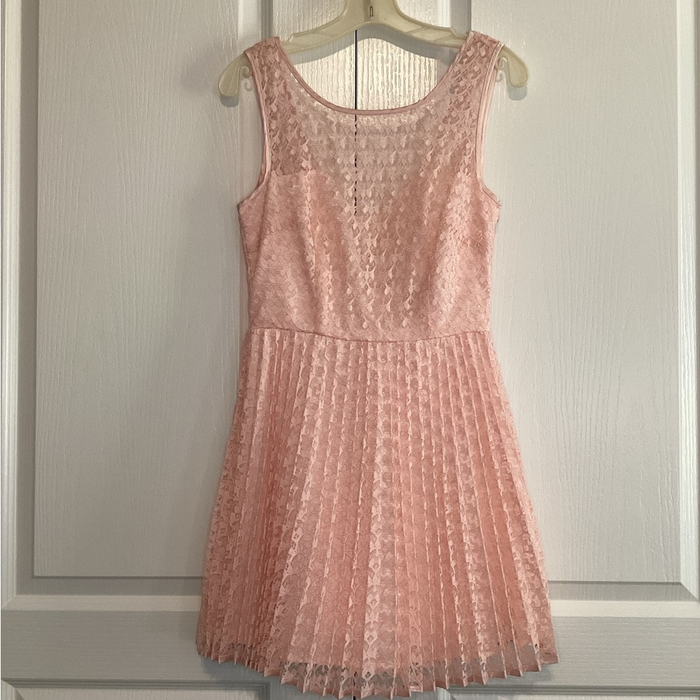 As U Wish Blush Lace Mini Junior Girls Dress